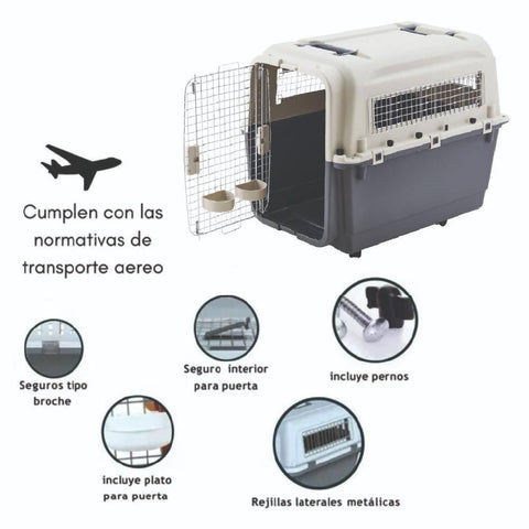 Jaula Transportadora Kennel Travel Para Perros Y Gatos Xl