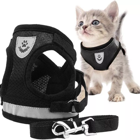 Arnés Con Correa Ultra Ligero Anti-escape Para Gato O Perro Talla L