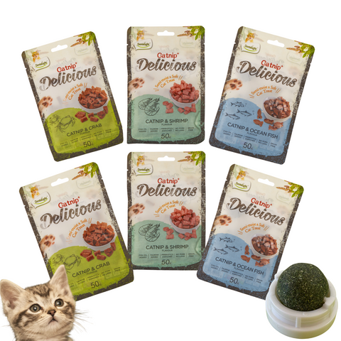Pack Delicious 6 Unidades + Bolita De Catnip