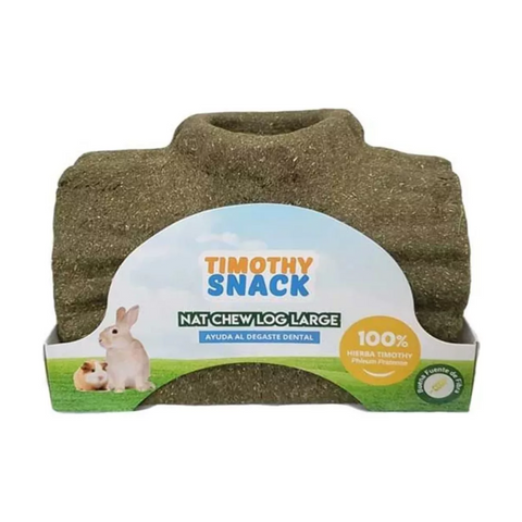 Snack Tronco Timothy Para Conejos Y Roedores 13x8x9