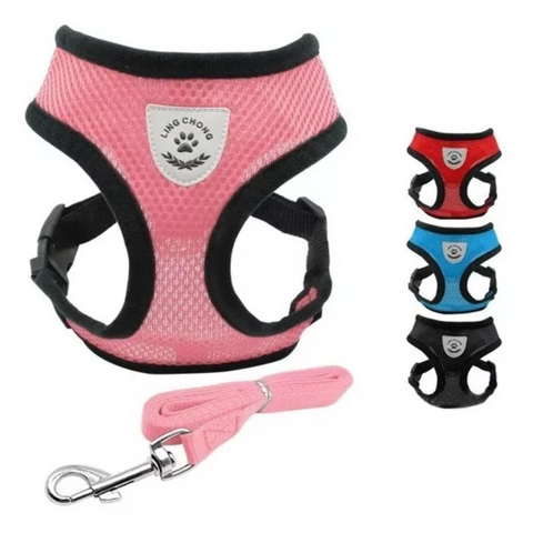 Arnés Con Correa Ultra Ligero Anti-escape Para Gato O Perro Talla L