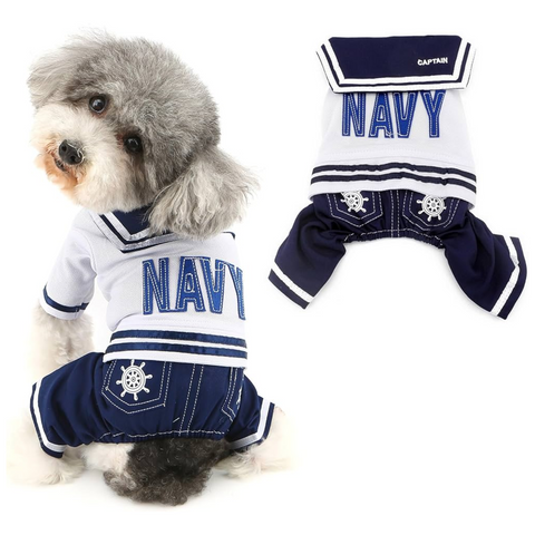 Disfraz De Marinero Para Mascotas Perros y Gatos