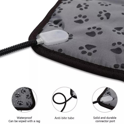 Tapete Para Mascota Perro Gato Calefaccionado Automático 30w 45 x 70 cm