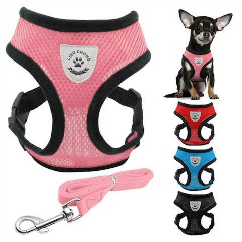 Arnés Con Correa Ultra Ligero Anti-escape Para Gato O Perro Talla L