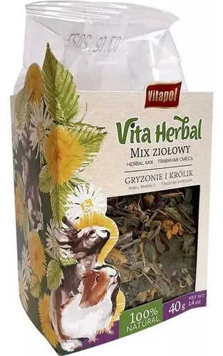 Alimento Hierba Para Roedores Vitapol 40gr Petlandiachile