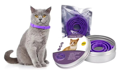 Collar Calmante para Gatos Ajustable Calma Ansiedad Relajante