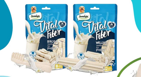 Barrita Snack Dentalight Vital Fiber Para Perros