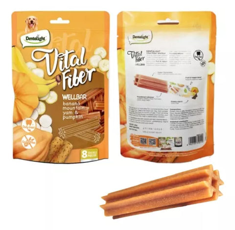 Barrita Snack Dentalight Vital Fiber Para Perros