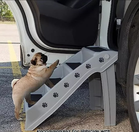 Escalera Plegable 4 Pisos Para Mascotas De Alta Resistencia