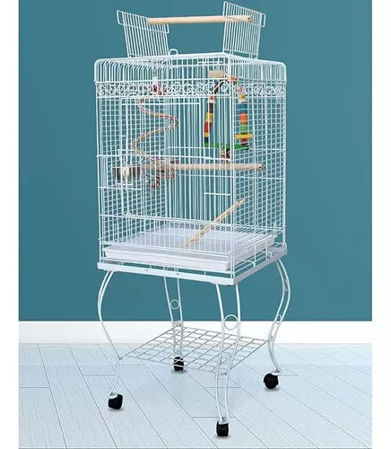 Jaula Para Loros Con Ruedas, Diseño Elegante 1,4 Metros