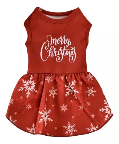 Vestido Navidad Para Mascotas Perros Y Gatos