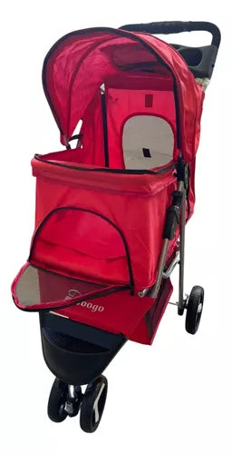 Coche Para Mascota 3 Ruedas, Ligero, Plegable, Ventilado