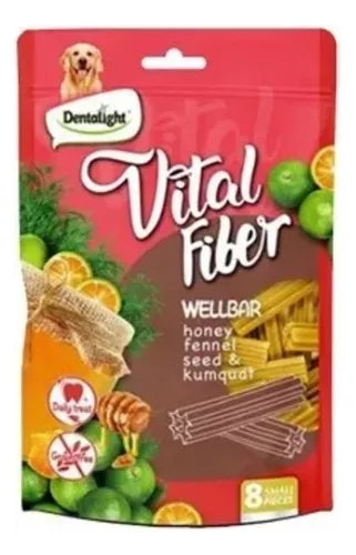 Pack 8 Snack mix Vital Fiber Barritas Y Cepillos De Perro
