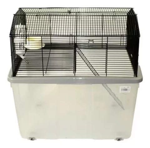 Jaula Box Para Hámster, Roedores, Cuye, Espaciosa Con Caja