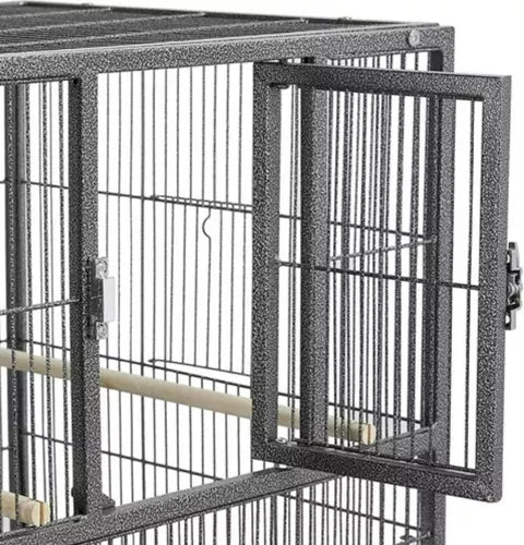 Jaula Triple 3 Niveles 6 Compartimientos Para Aves