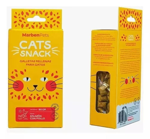 Pack 8 Galletas Cats Snack + Bolita De Catnip