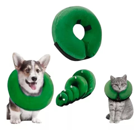 Collar Isabelino Inflable Xl Para Perro, Gato
