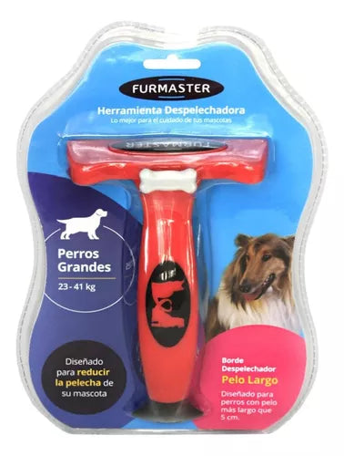Cepillo Despelechador Perros De 23-41 Kg Pelo Largo