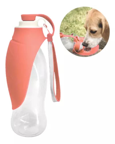 Botella De Agua Para Mascotas Forma De Hoja 580 Ml