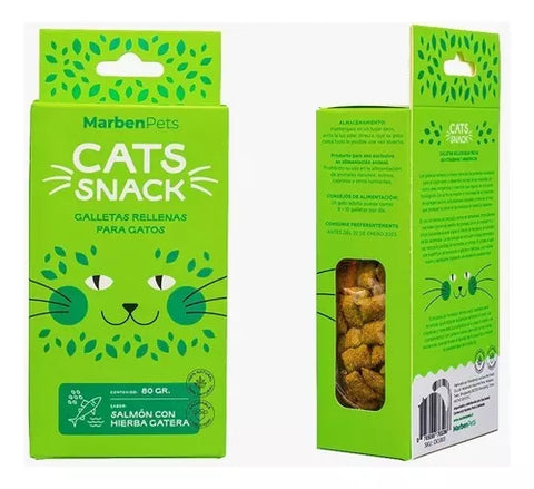 Pack 8 Galletas Catsnack + Tubito De Catnip Para Gato