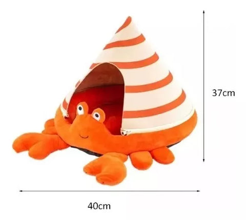 Cama En Forma De Cangrejo Para Gatos Con Cubierta