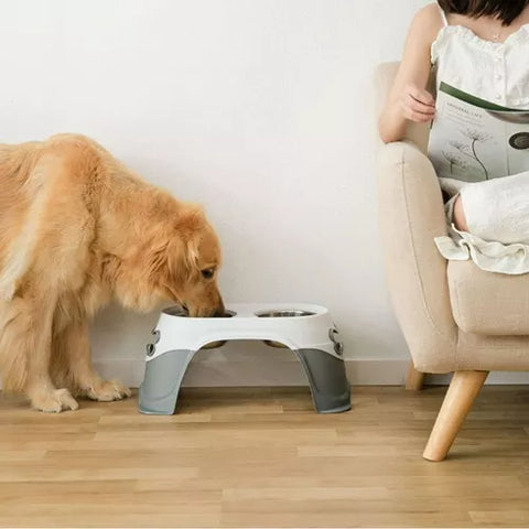 Plato Doble Metálico De Altura Alta Calidad Ergonómica