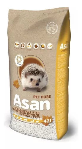 Sustrato Asan Pet Eco Ultra Higiénico Pequeñas Mascotas 42l