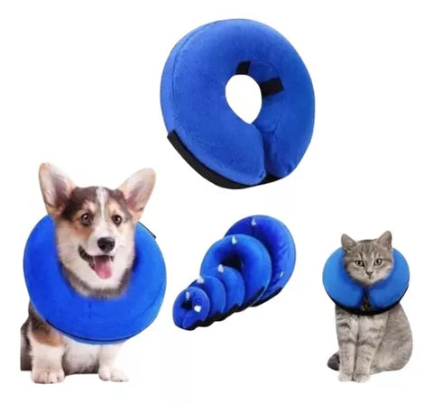 Collar Isabelino Inflable Xl Para Perro, Gato