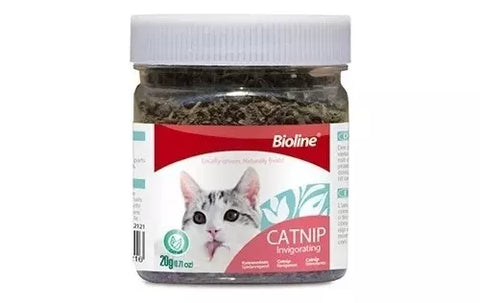 Hierba Seca Captnip Bioline 20gr Para Gato Relajante