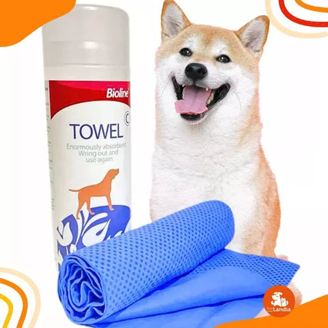 Toalla Super Absorbente Bioline Mascotas Perros Y Gatos
