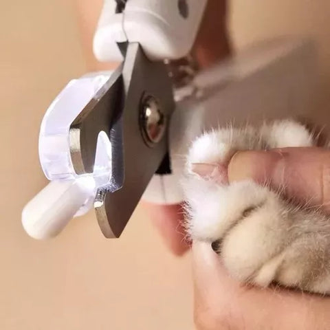 Corta Uñas Con Luz Led Y Lima Para Mascotas
