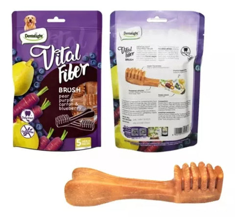 Pack 8 Snack mix Vital Fiber Barritas Y Cepillos De Perro