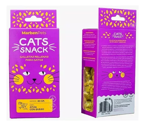 Pack 8 Galletas Catsnack + Tubito De Catnip Para Gato
