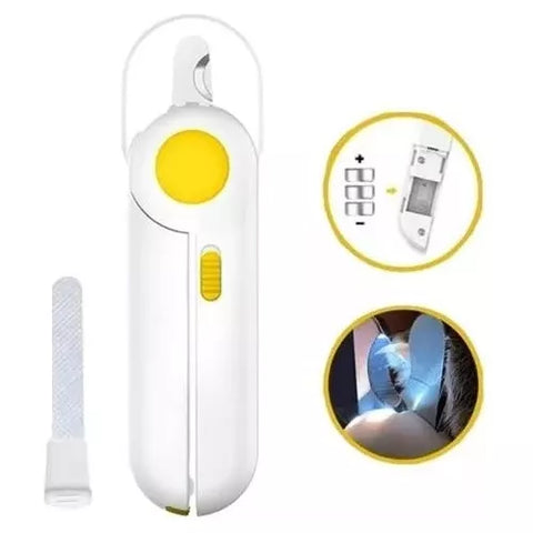 Cortaúñas Con Luz Led Y Anti Salpicadura Para Mascota