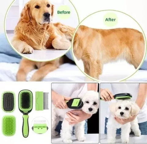 Cepillo Multifuncional 5 En 1 Para Mascotas, Perros Y Gatos