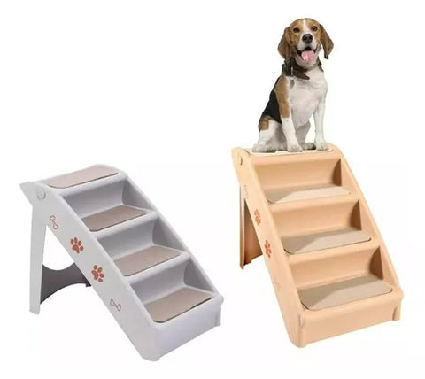 Escalera Plegable 4 Pisos Para Mascotas De Alta Resistencia