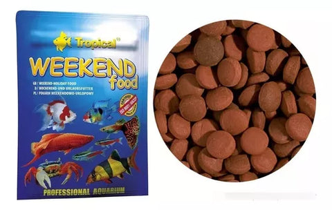 Alimento Fin De Semana Pez Weekend Food 24 Pz 20 Gr Tropical