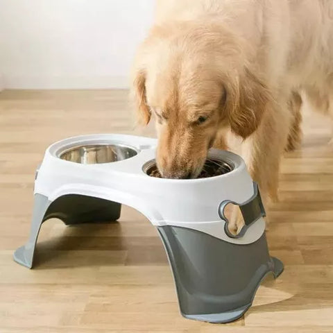 Plato Doble Metálico De Altura Alta Calidad Ergonómica
