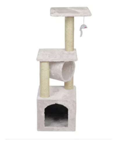 Rascador Tipo Torre De 3 Pisos 92cm