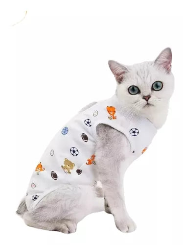 Body Post Operatorio Traje Quirúrgico Para Gatos Talla S