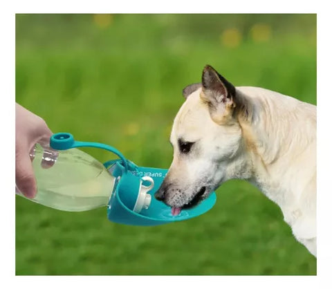 Botella De Agua Para Mascotas Forma De Hoja 580 Ml