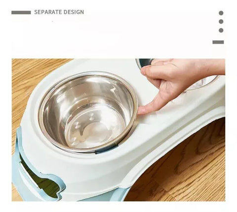 Plato Doble Metálico De Altura Alta Calidad Ergonómica