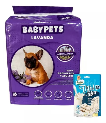 50 Sabanillas De Lavanda Mascotas + Snack Gratis