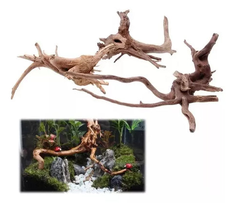 Adorno De Madera Drift Wood Para Acuario 40cm