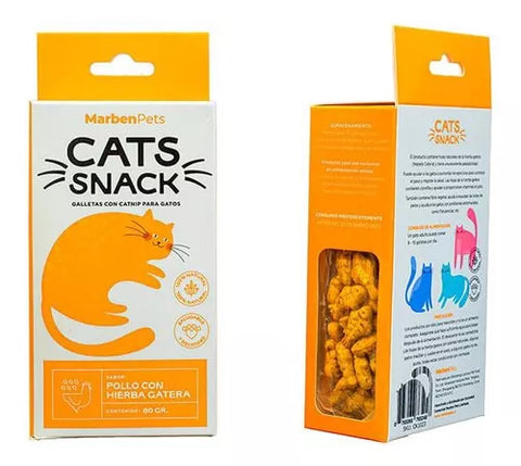 Galleta Cats Snack Pollo Con Hierba Gatera 80gr