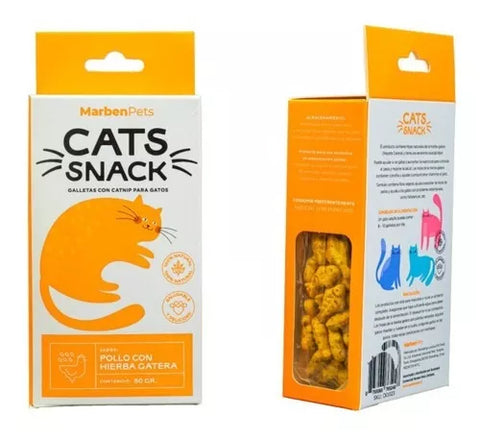 Cats Snack Galletas Con Catnip Atún Con Hierba Gatera 80gr