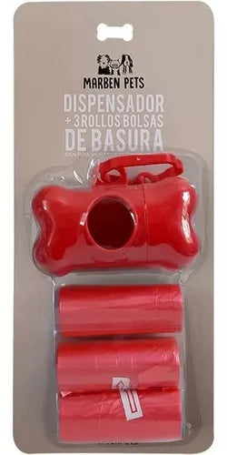 Dispensador De Bolsas De Basura + Rollos Para Fecas De Perro