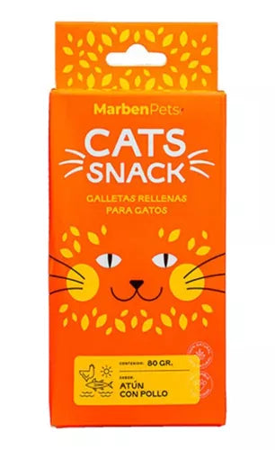 Galletas Catsnack rellenas sabor atún con pollo