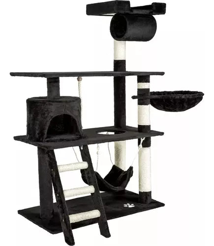 Rascador Torre Con Hamaca 4 Niveles 1.4 Mt. Para Gatos