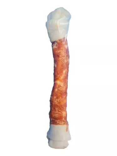 Hueso Cartílago Envuelto En Pollo Para Perro 1 Unidad 37cm